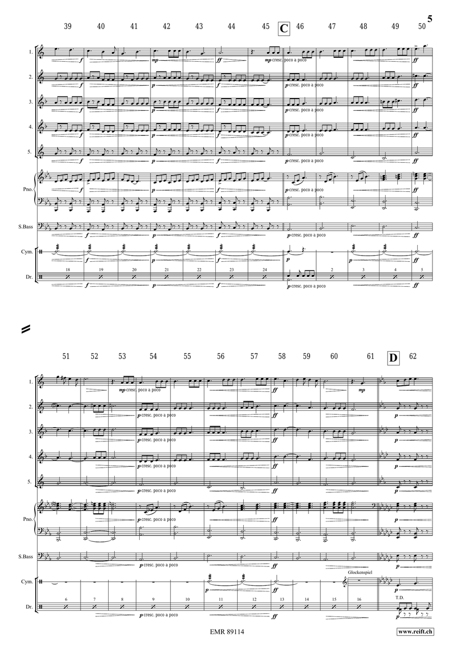 King Arthur King Arthur Saxophone Quintet scores gallery preview page 6