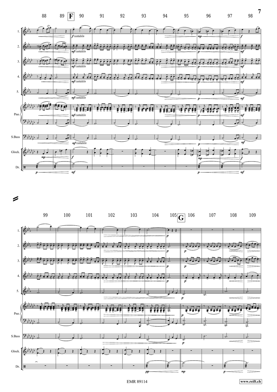 King Arthur King Arthur Saxophone Quintet scores gallery preview page 8