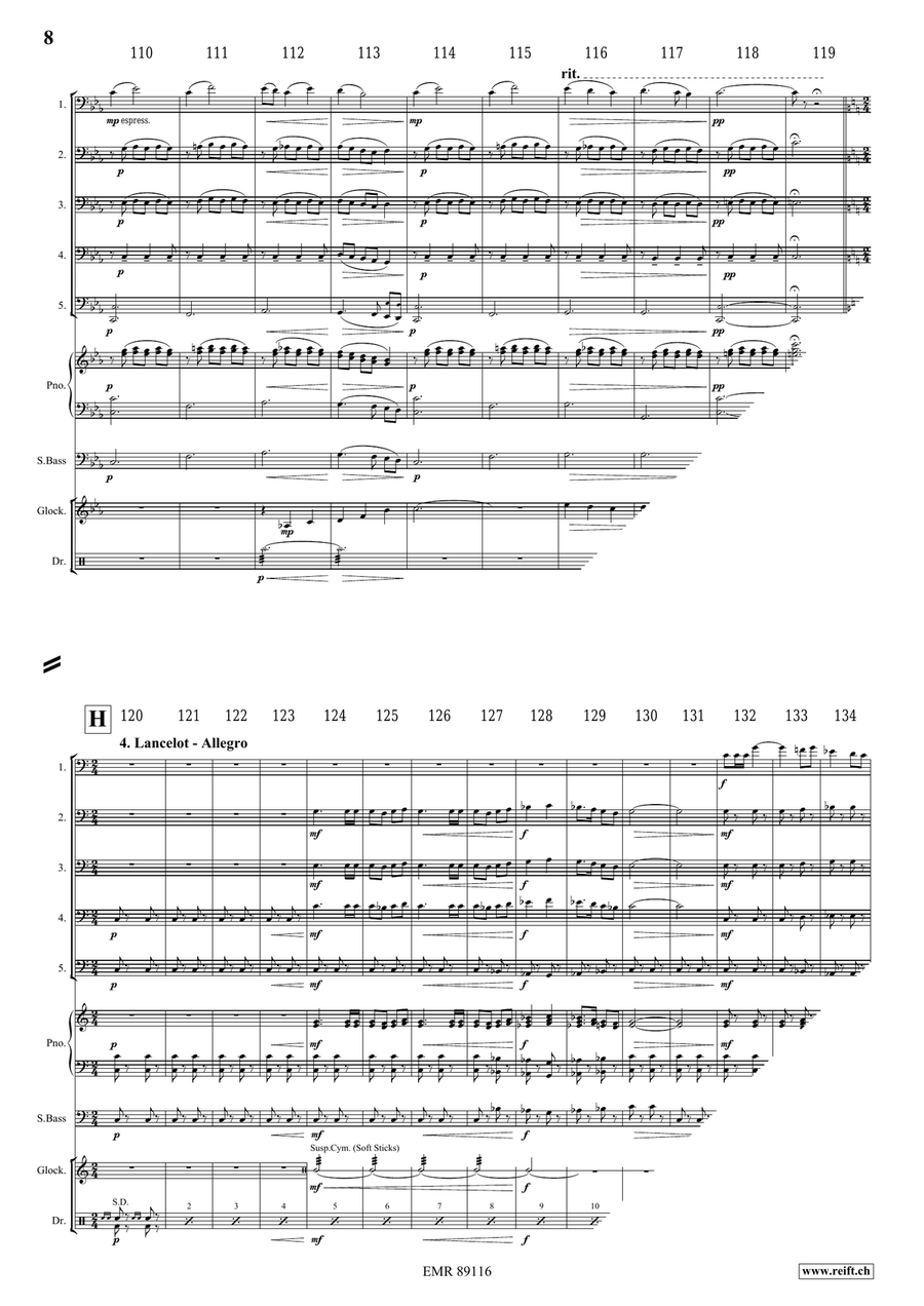 King Arthur King Arthur Trombone scores gallery preview page 9