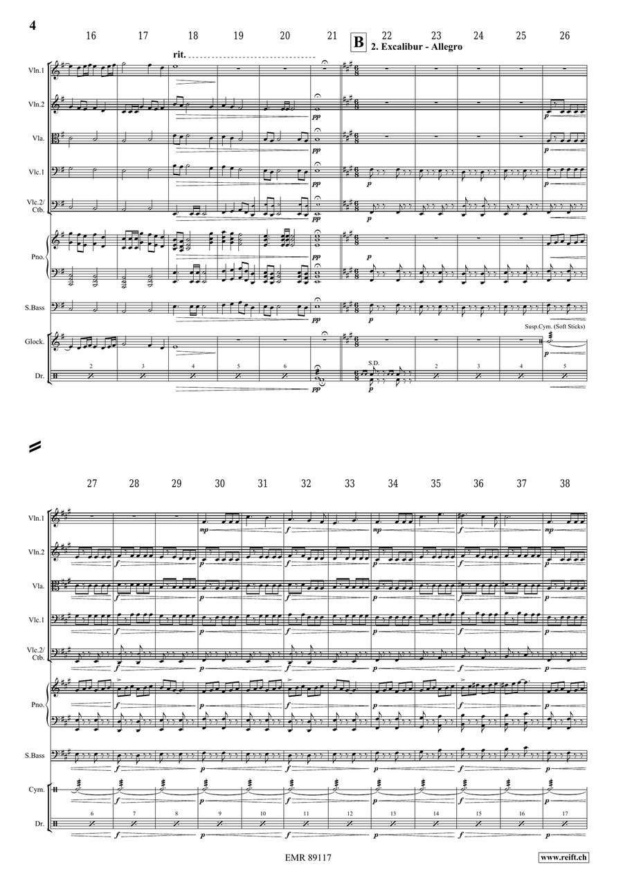 King Arthur King Arthur String Quintet scores gallery preview page 5