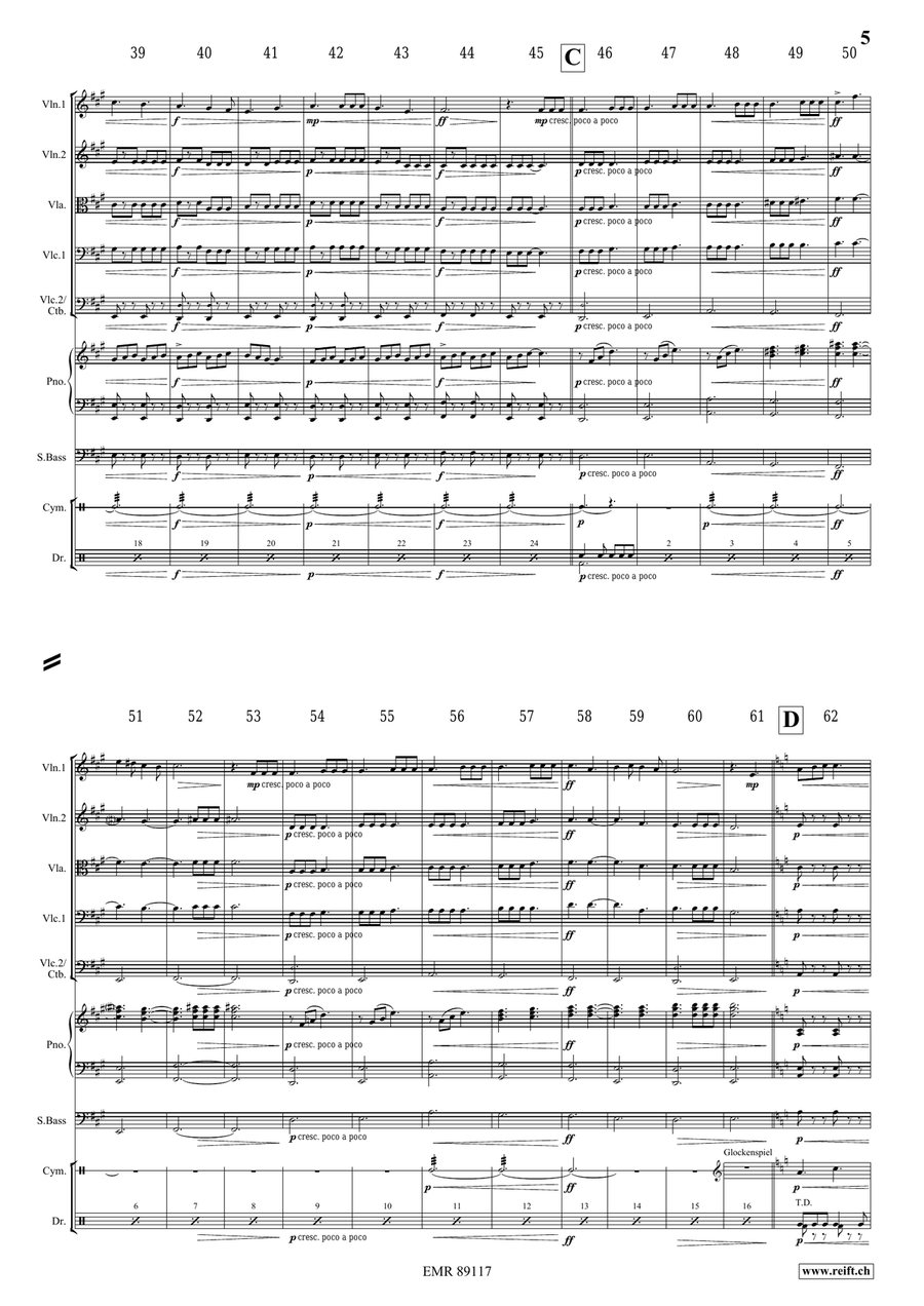 King Arthur King Arthur String Quintet scores gallery preview page 6