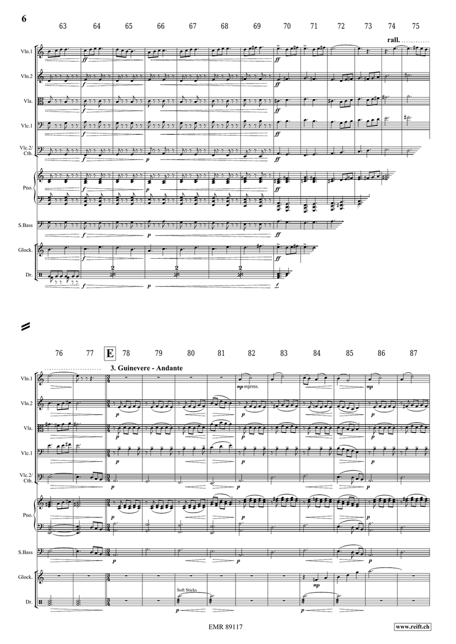 King Arthur King Arthur String Quintet scores gallery preview page 7