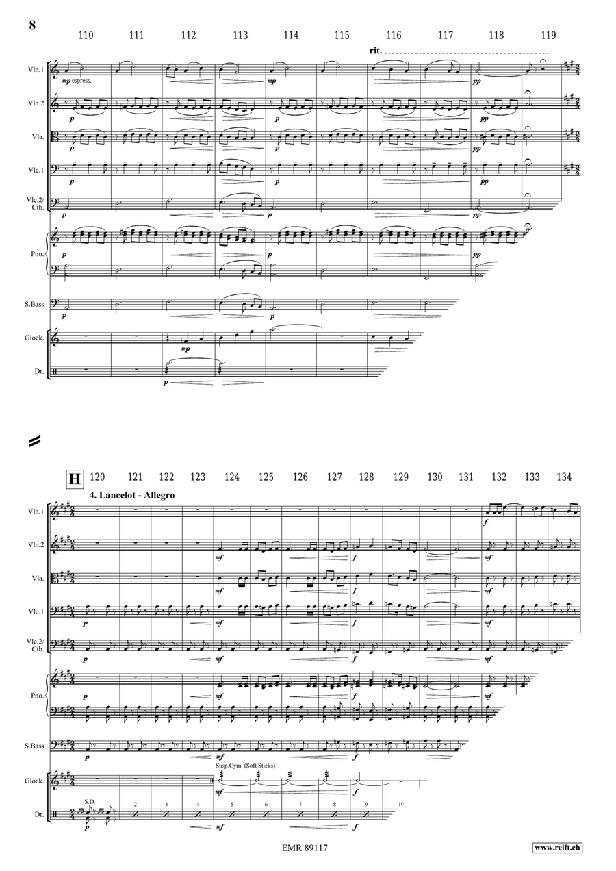 King Arthur King Arthur String Quintet scores gallery preview page 9
