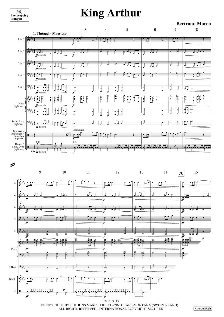 King Arthur King Arthur Woodwind Quintet scores gallery preview page 4
