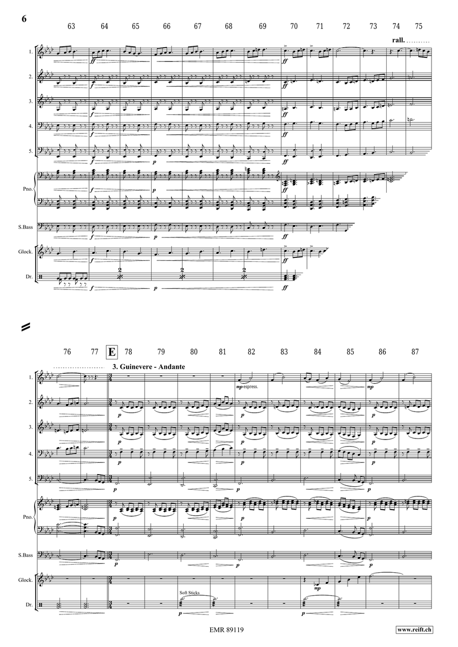 King Arthur King Arthur Woodwind Quintet scores gallery preview page 7