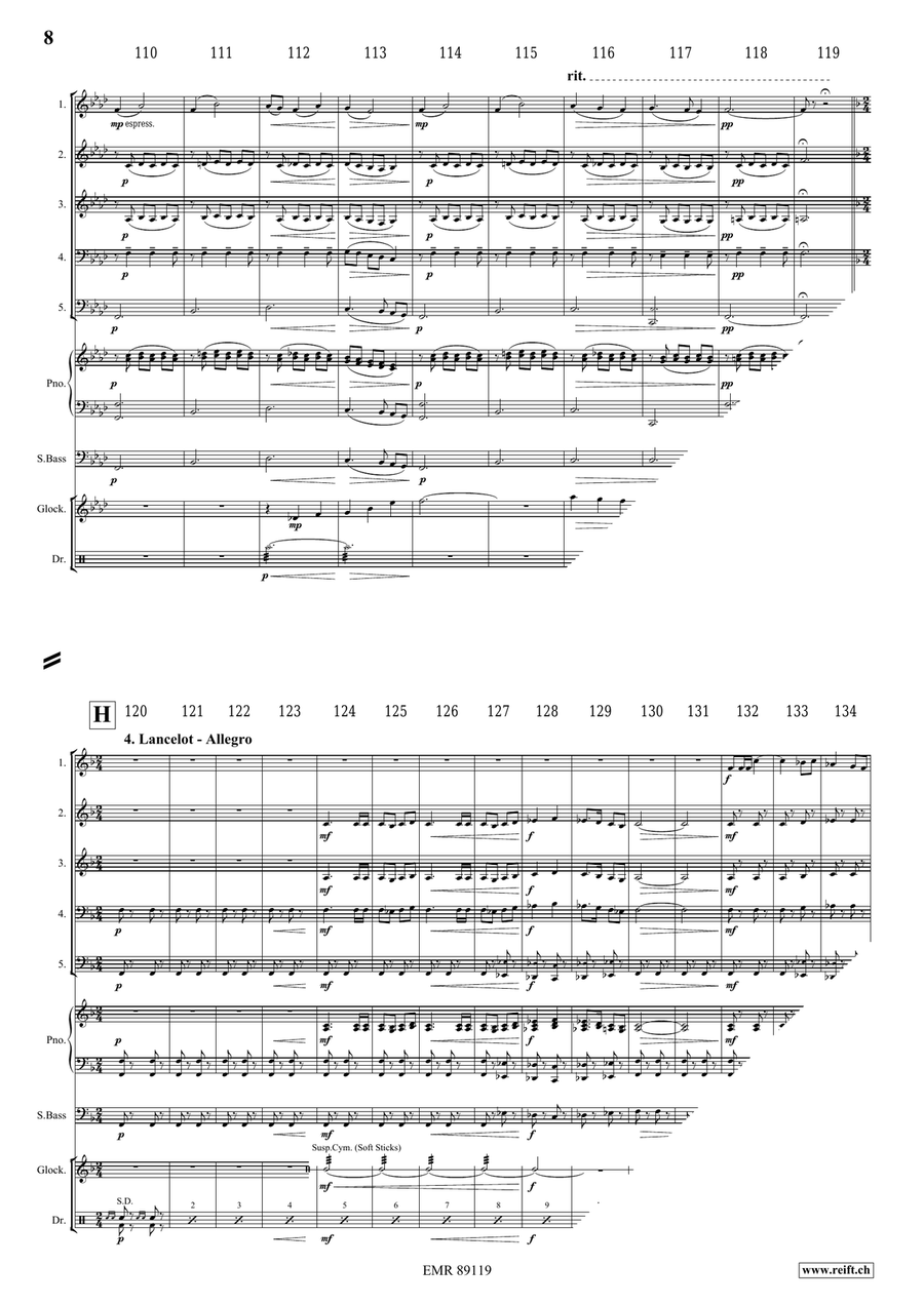 King Arthur King Arthur Woodwind Quintet scores gallery preview page 9
