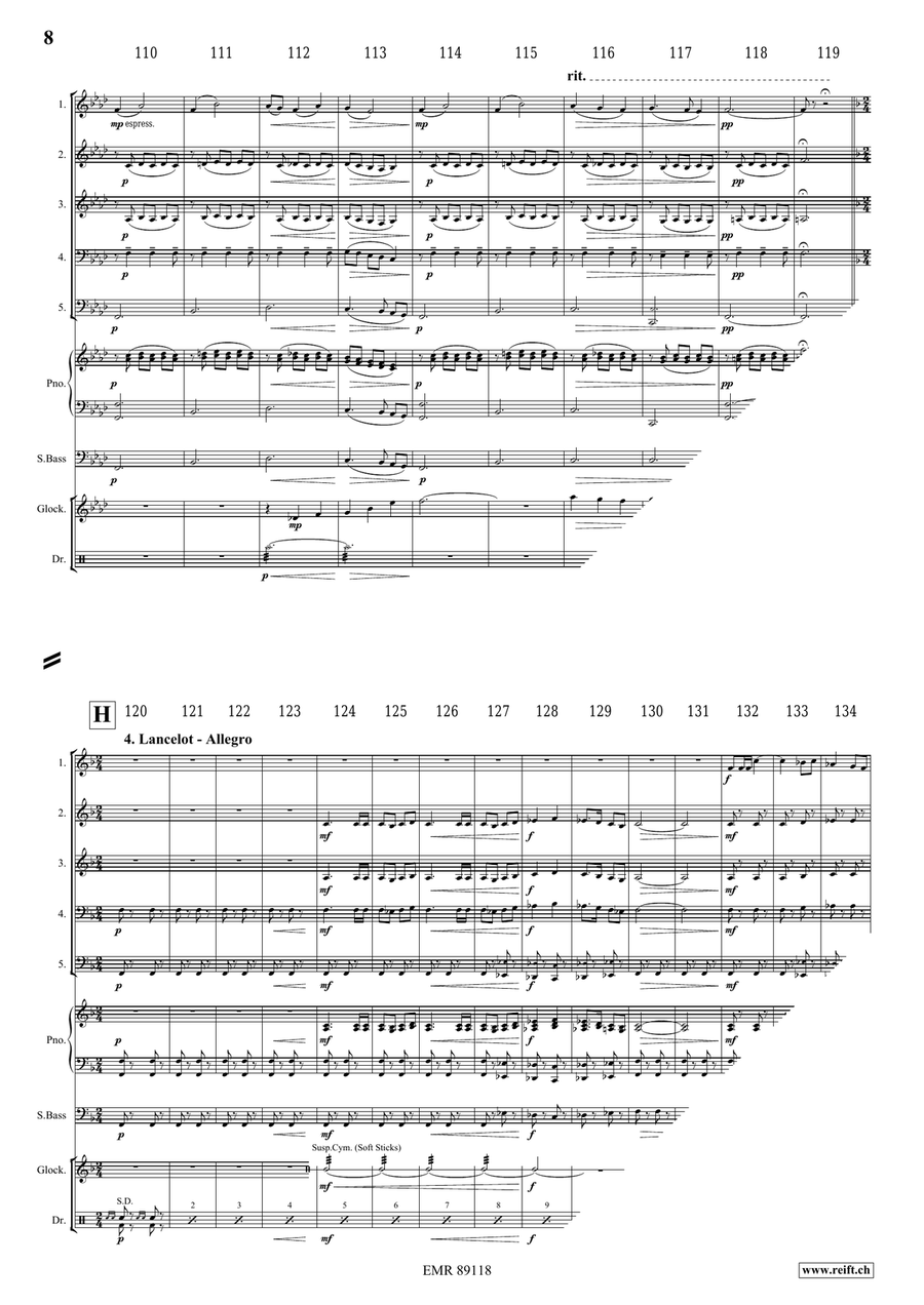 King Arthur King Arthur Brass Quintet scores gallery preview page 9