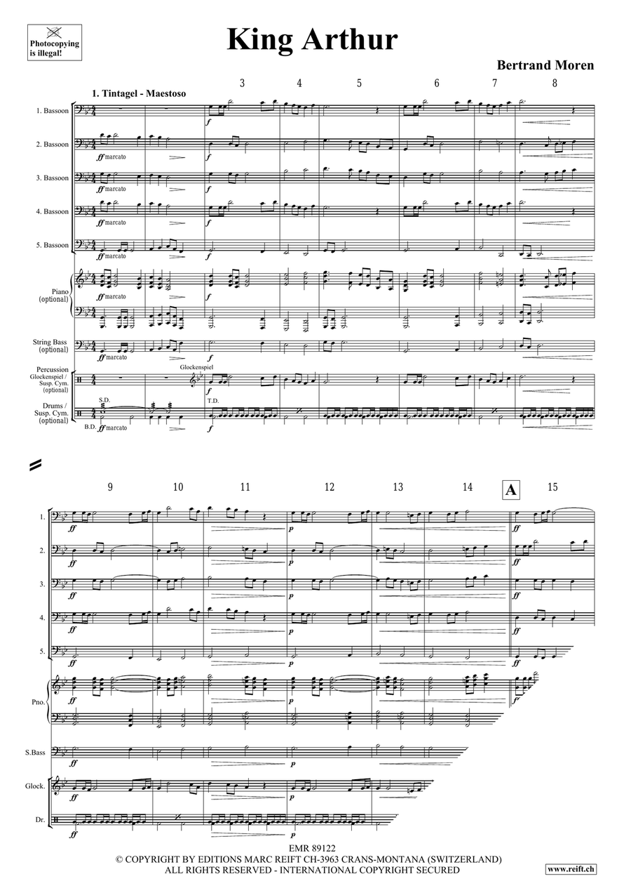 King Arthur King Arthur Bassoon scores gallery preview page 4
