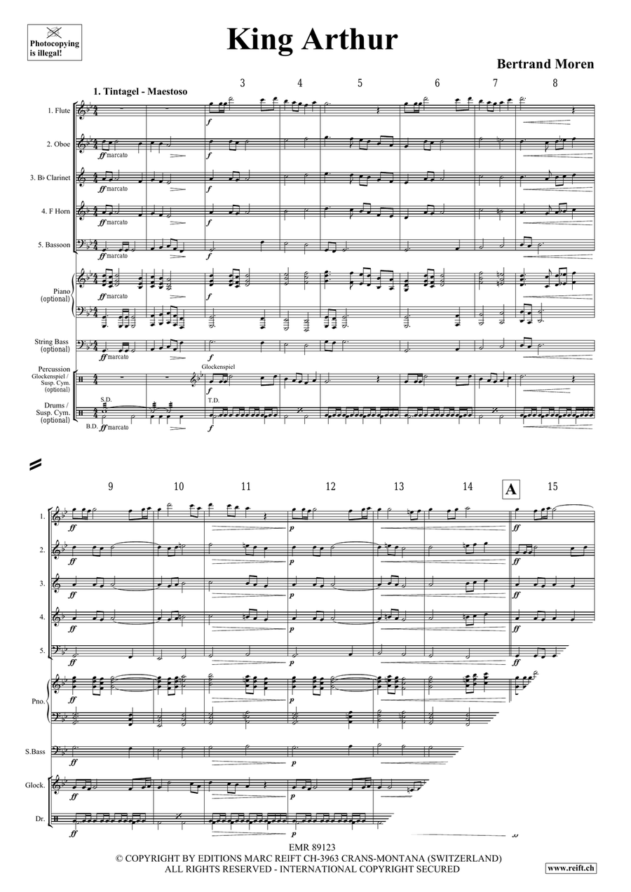 King Arthur King Arthur Woodwind Quintet scores gallery preview page 4