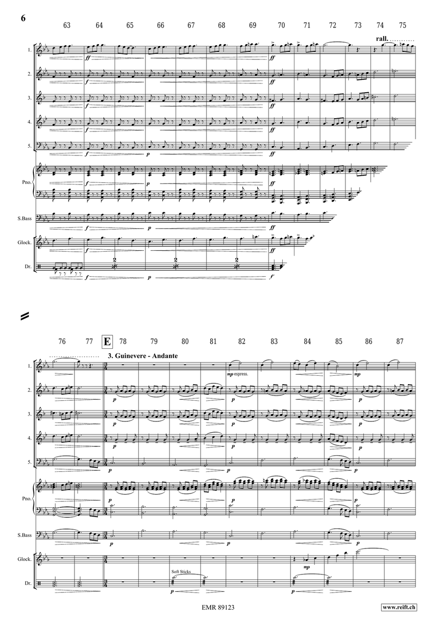 King Arthur King Arthur Woodwind Quintet scores gallery preview page 7