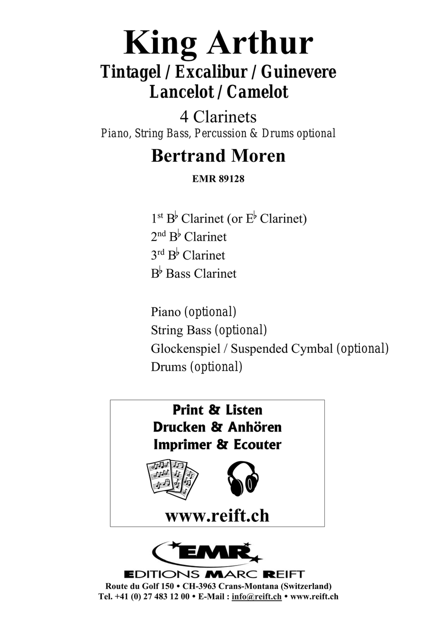 King Arthur King Arthur Clarinet Quartet scores gallery preview page 2