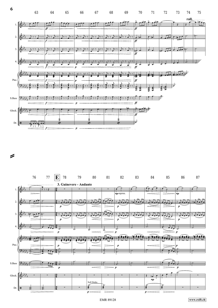King Arthur King Arthur Clarinet Quartet scores gallery preview page 7