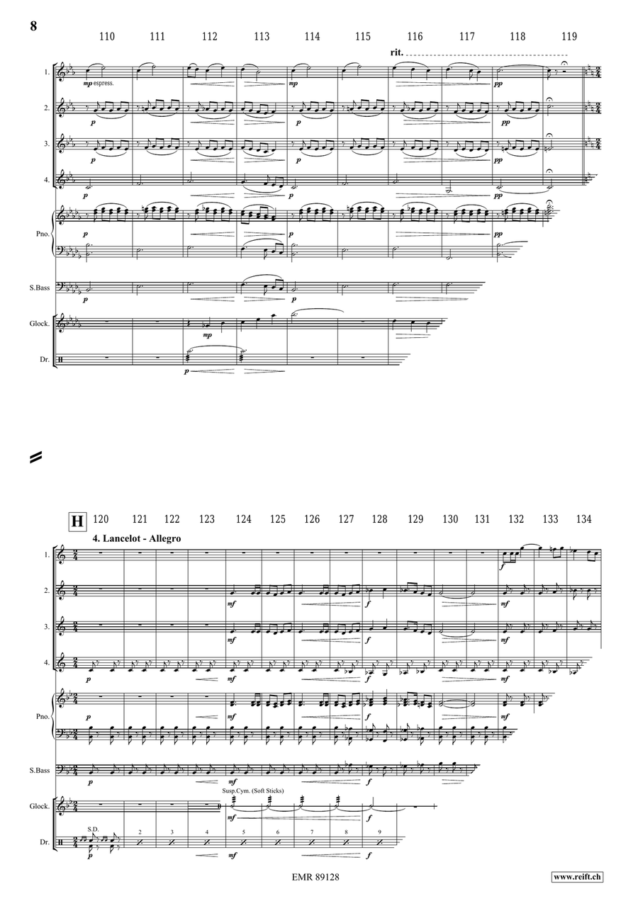 King Arthur King Arthur Clarinet Quartet scores gallery preview page 9