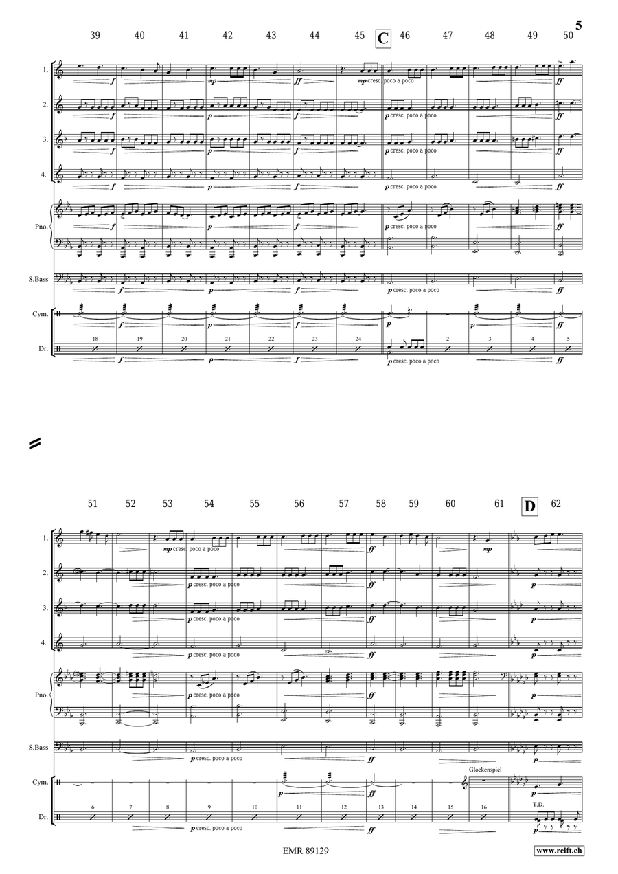 King Arthur King Arthur Saxophone Quartet scores gallery preview page 6