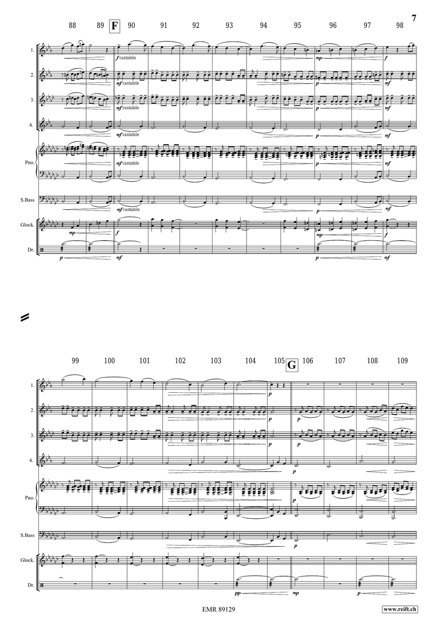 King Arthur King Arthur Saxophone Quartet scores gallery preview page 8
