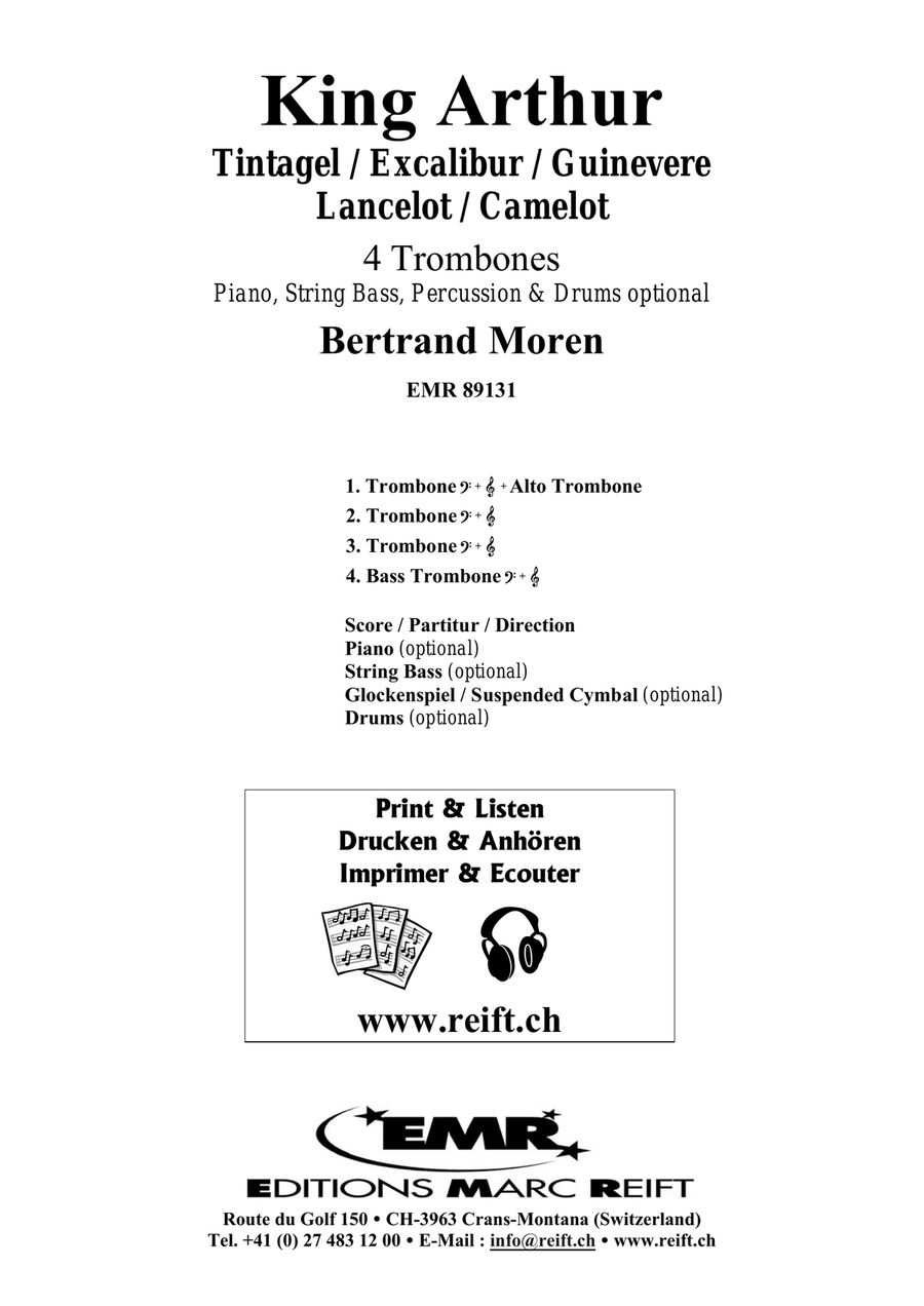 King Arthur King Arthur Trombone Quartet scores gallery preview page 2
