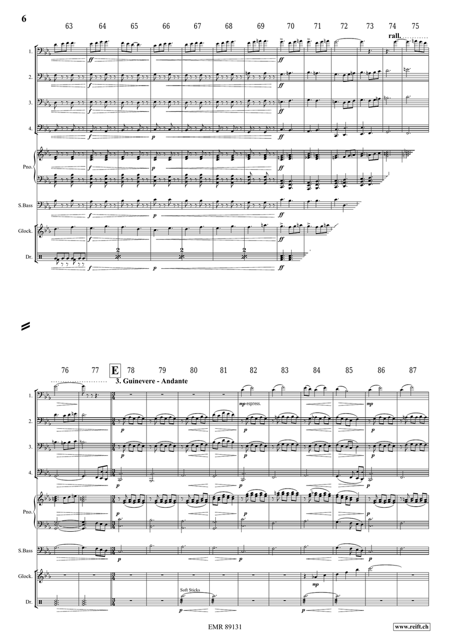 King Arthur King Arthur Trombone Quartet scores gallery preview page 7