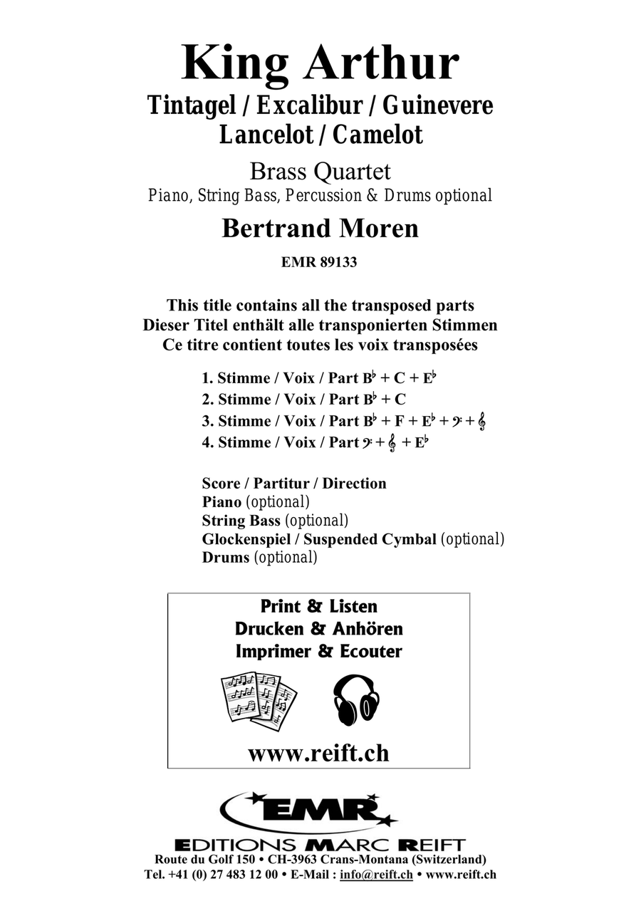 King Arthur King Arthur Brass Quartet scores gallery preview page 2