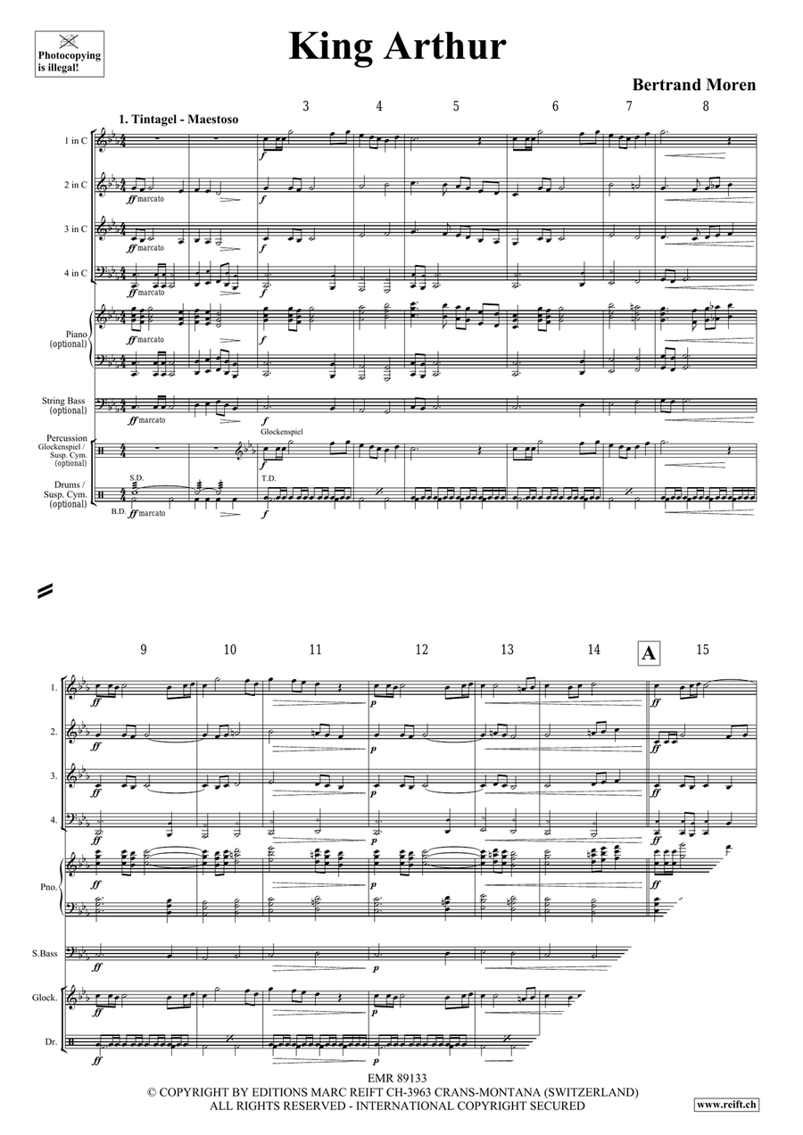 King Arthur King Arthur Brass Quartet scores gallery preview page 4