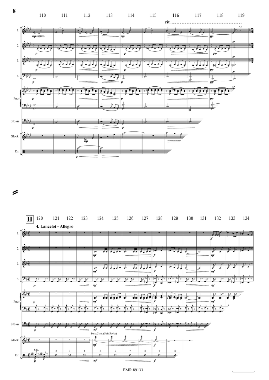 King Arthur King Arthur Brass Quartet scores gallery preview page 9