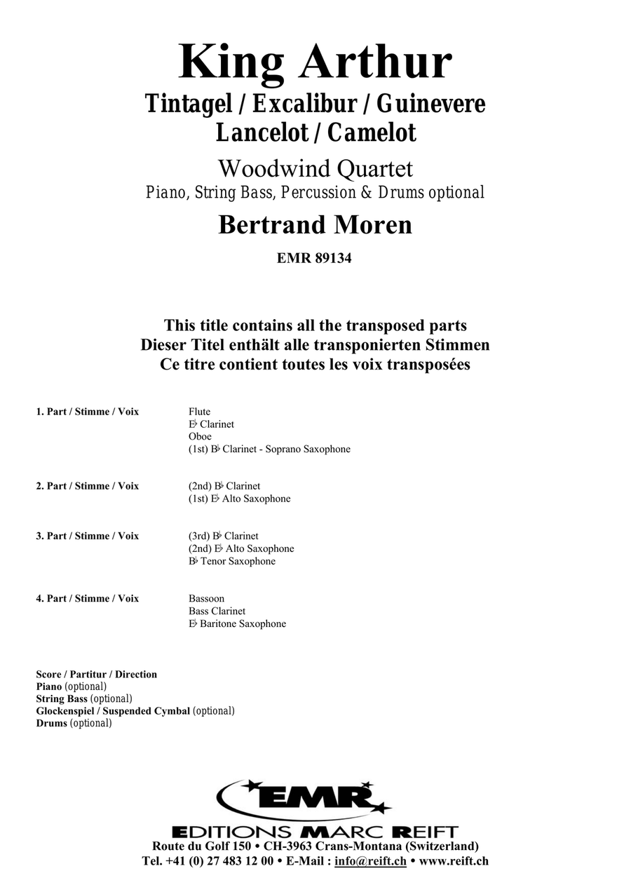 King Arthur King Arthur Woodwind Quartet scores gallery preview page 2