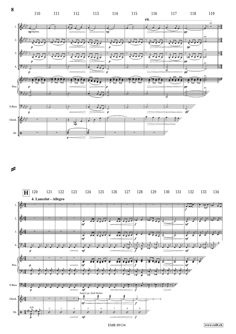 King Arthur King Arthur Woodwind Quartet scores gallery preview page 9