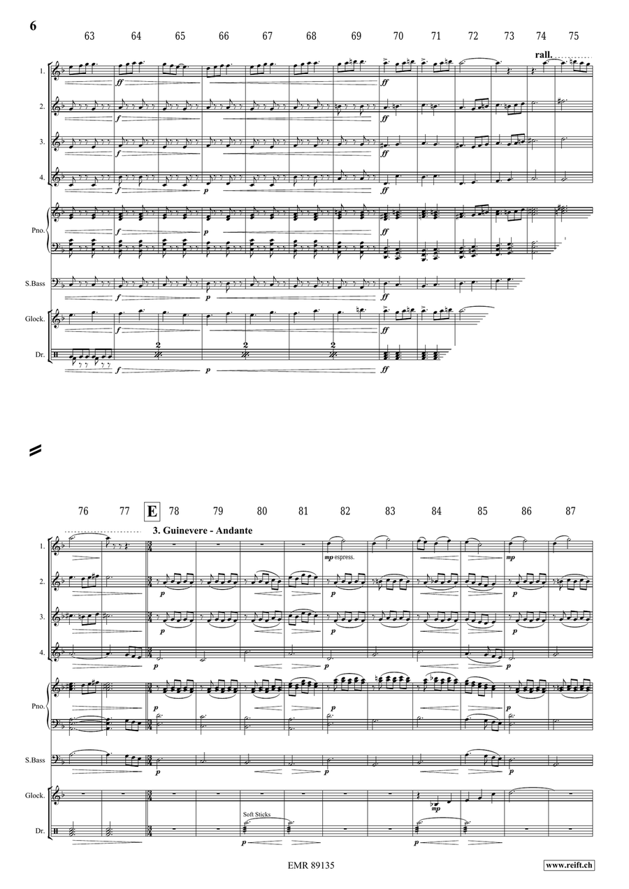 King Arthur King Arthur Flute Quartet scores gallery preview page 7
