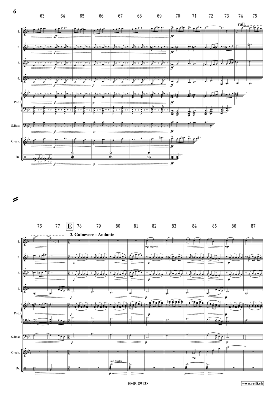 King Arthur King Arthur Euphonium Quartet scores gallery preview page 7