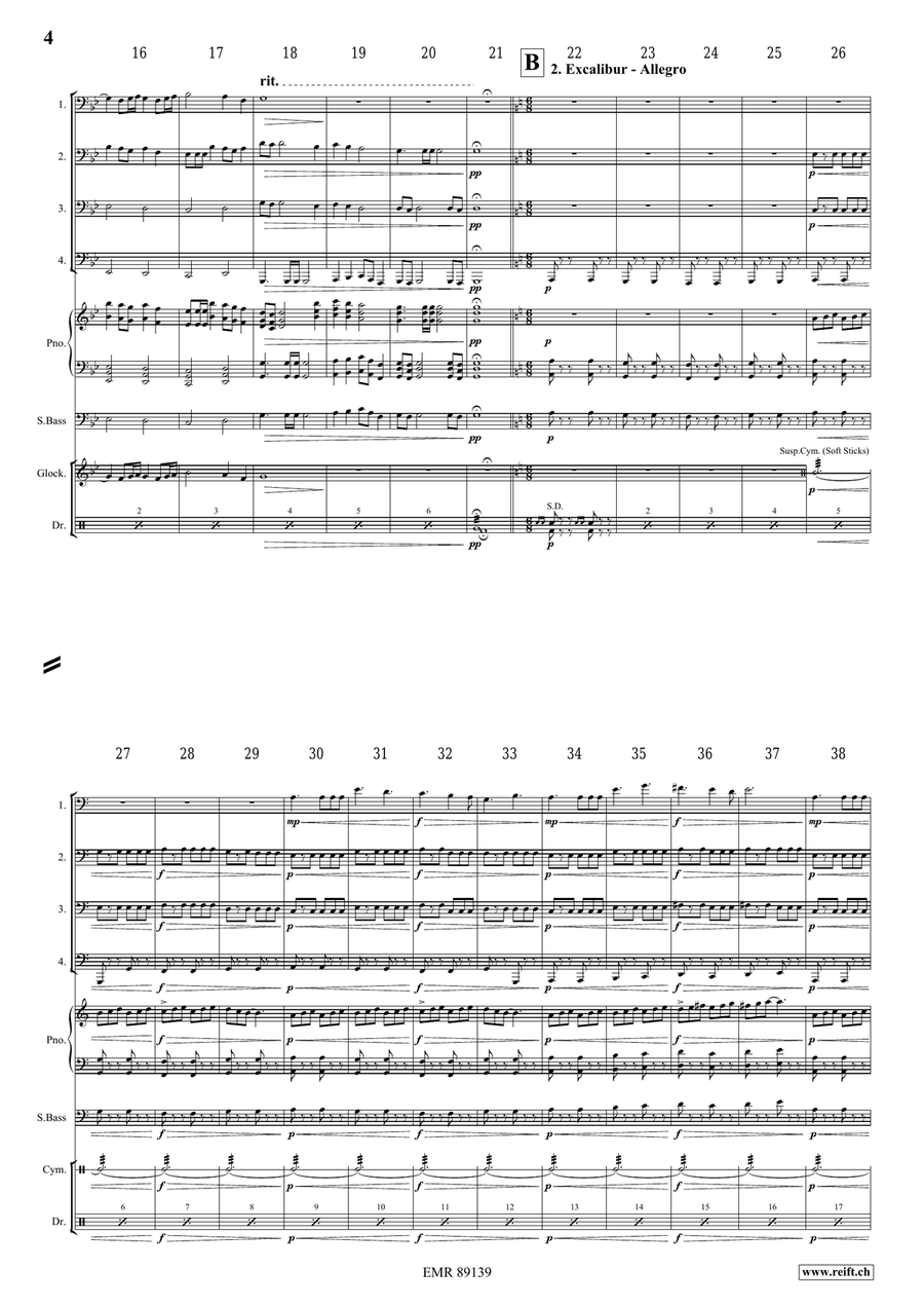 King Arthur King Arthur Tuba Quartet scores gallery preview page 5