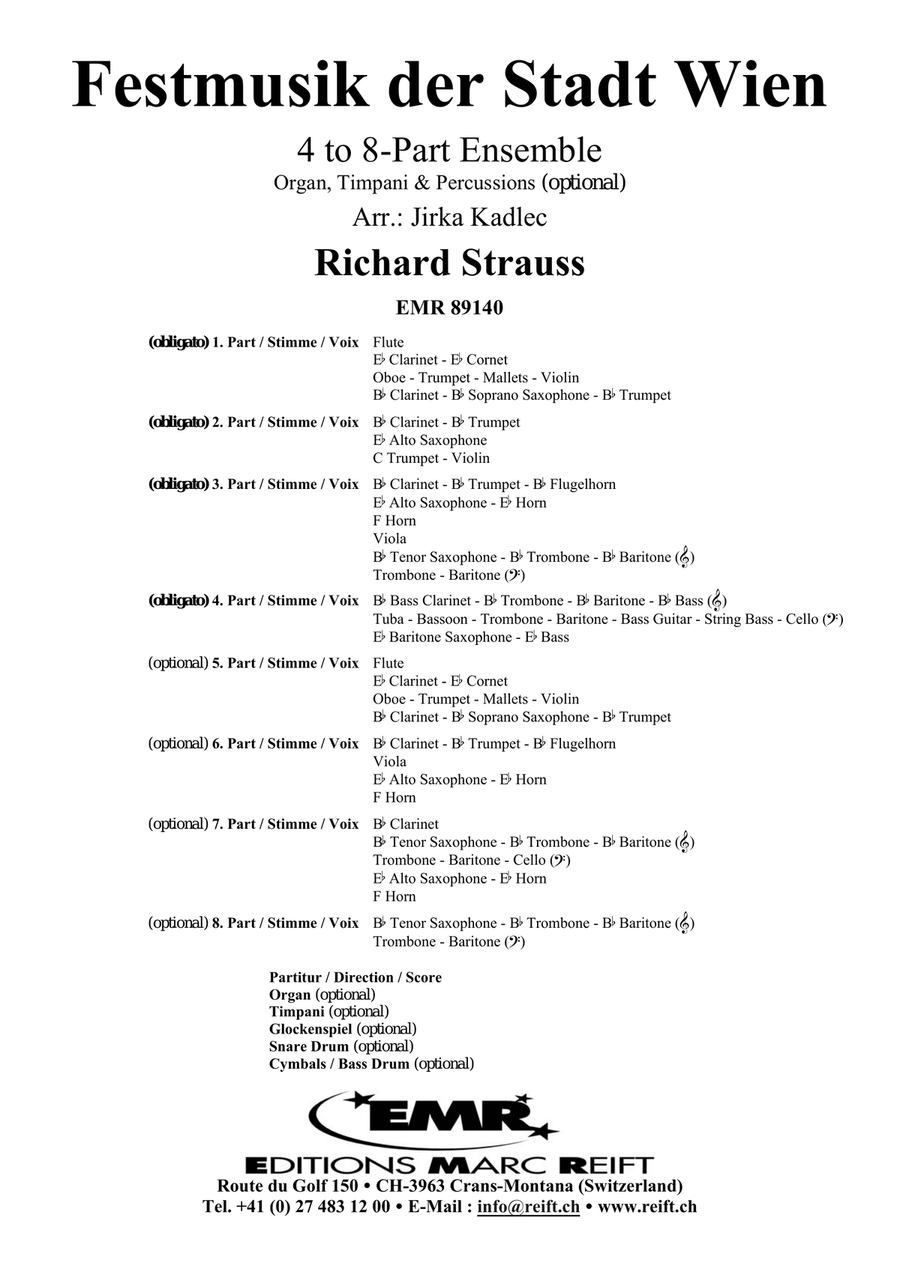Festmusik der Stadt Wien Festmusik der Stadt Wien Score scores gallery preview page 2