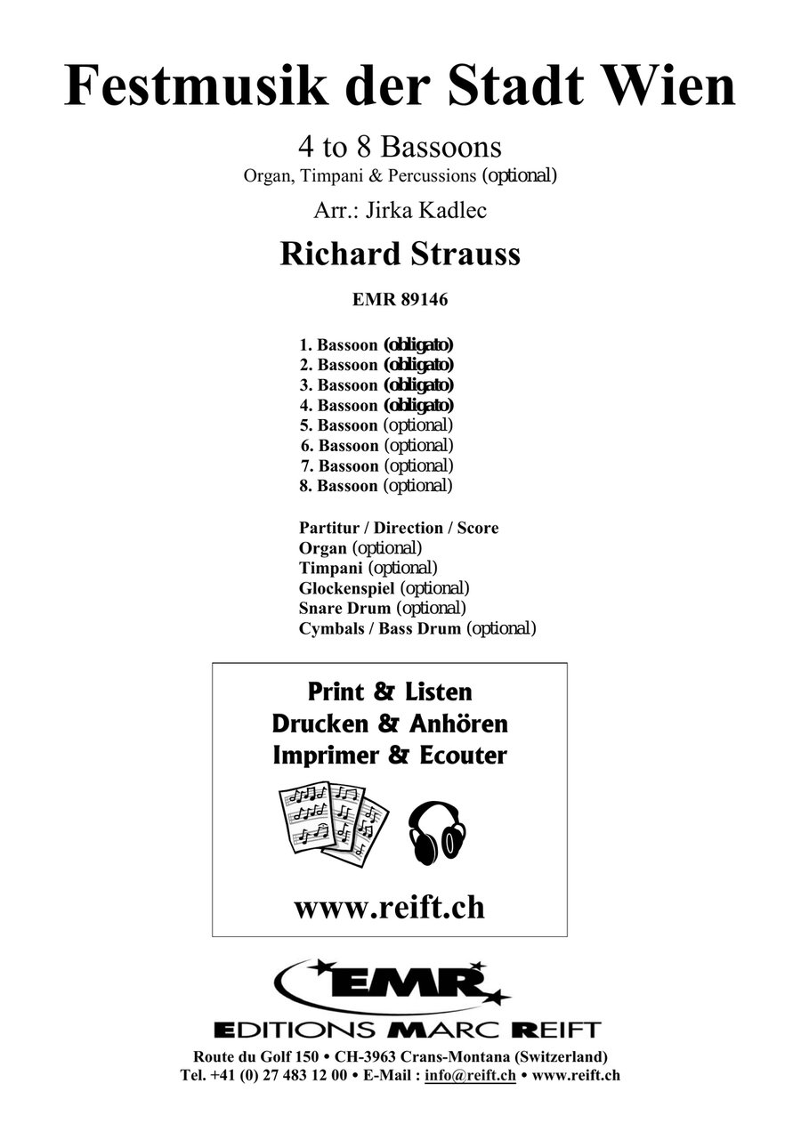 Festmusik der Stadt Wien Festmusik der Stadt Wien Bassoon scores gallery preview page 2