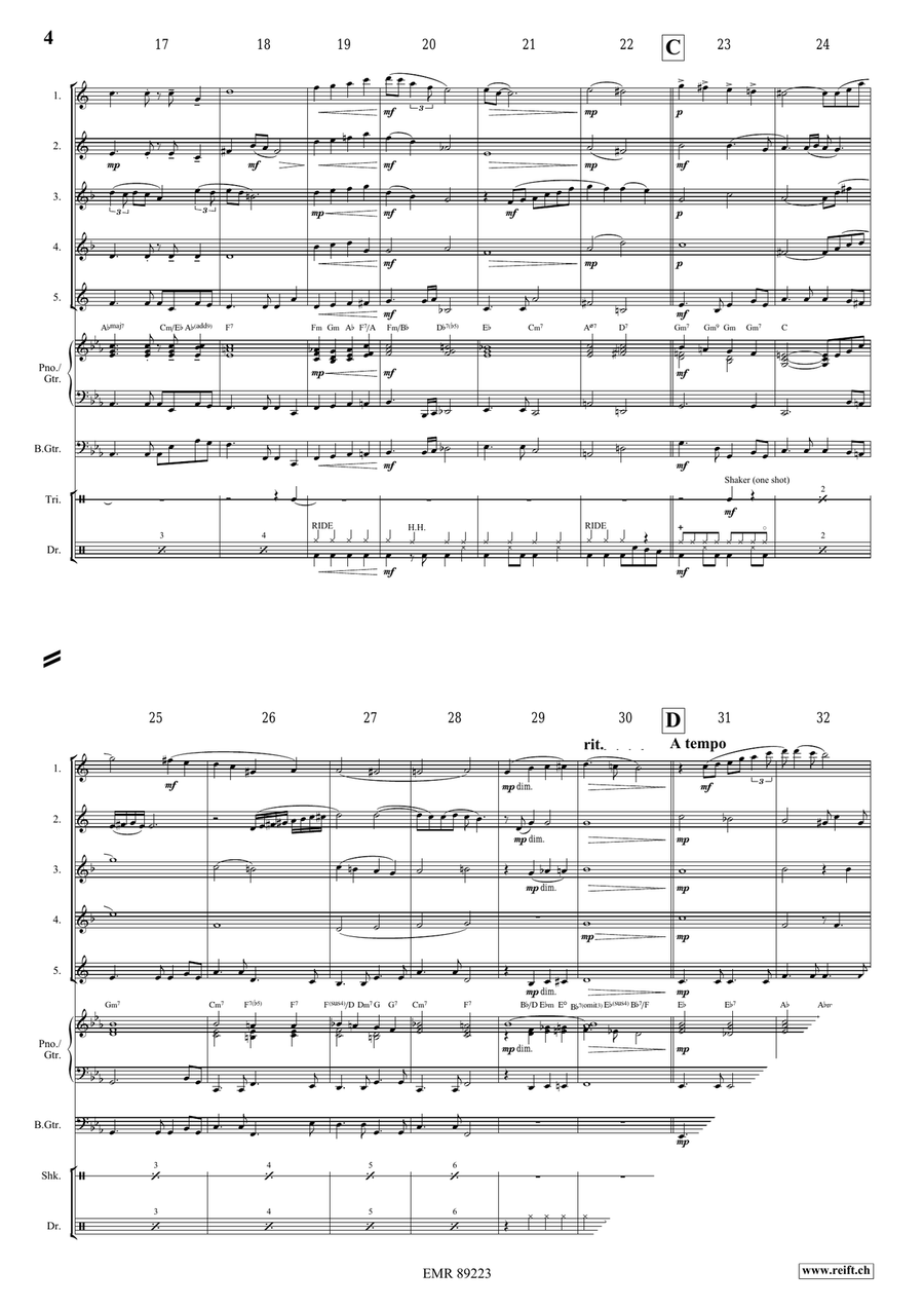 Someone To Watch Over Me Someone To Watch Over Me Saxophone Quintet scores gallery preview page 4