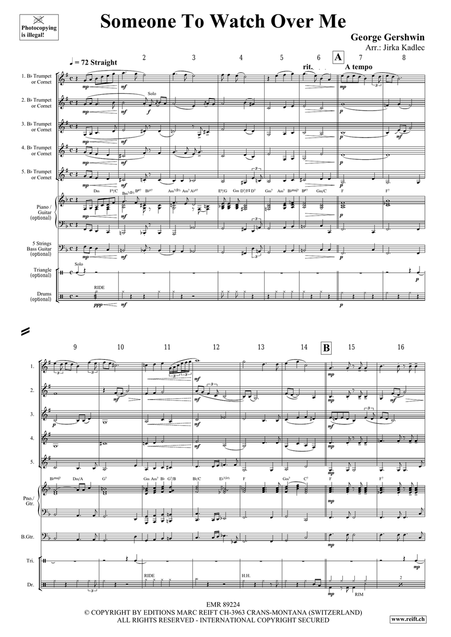 Someone To Watch Over Me Someone To Watch Over Me Cornet scores gallery preview page 3