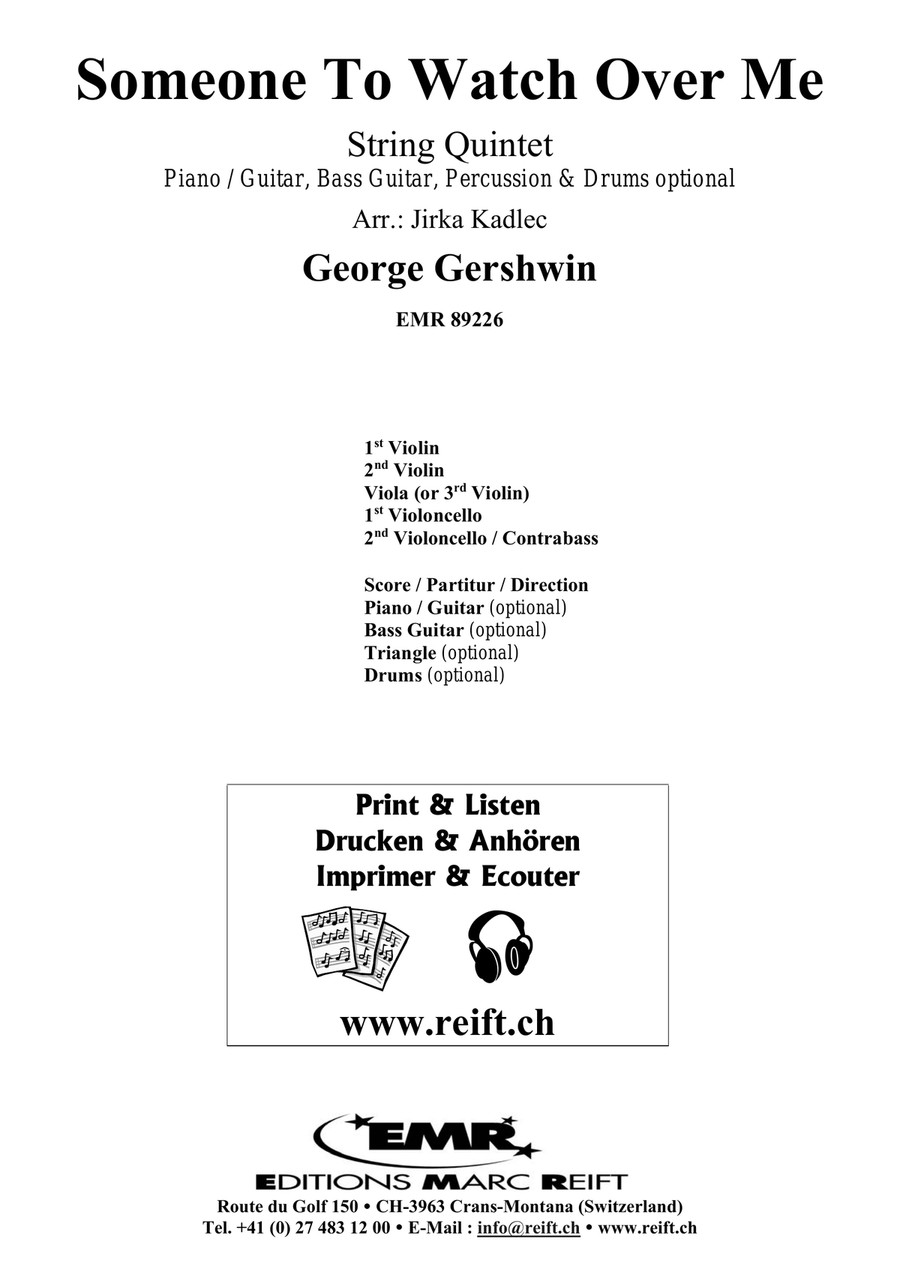 Someone To Watch Over Me Someone To Watch Over Me String Quintet scores gallery preview page 2