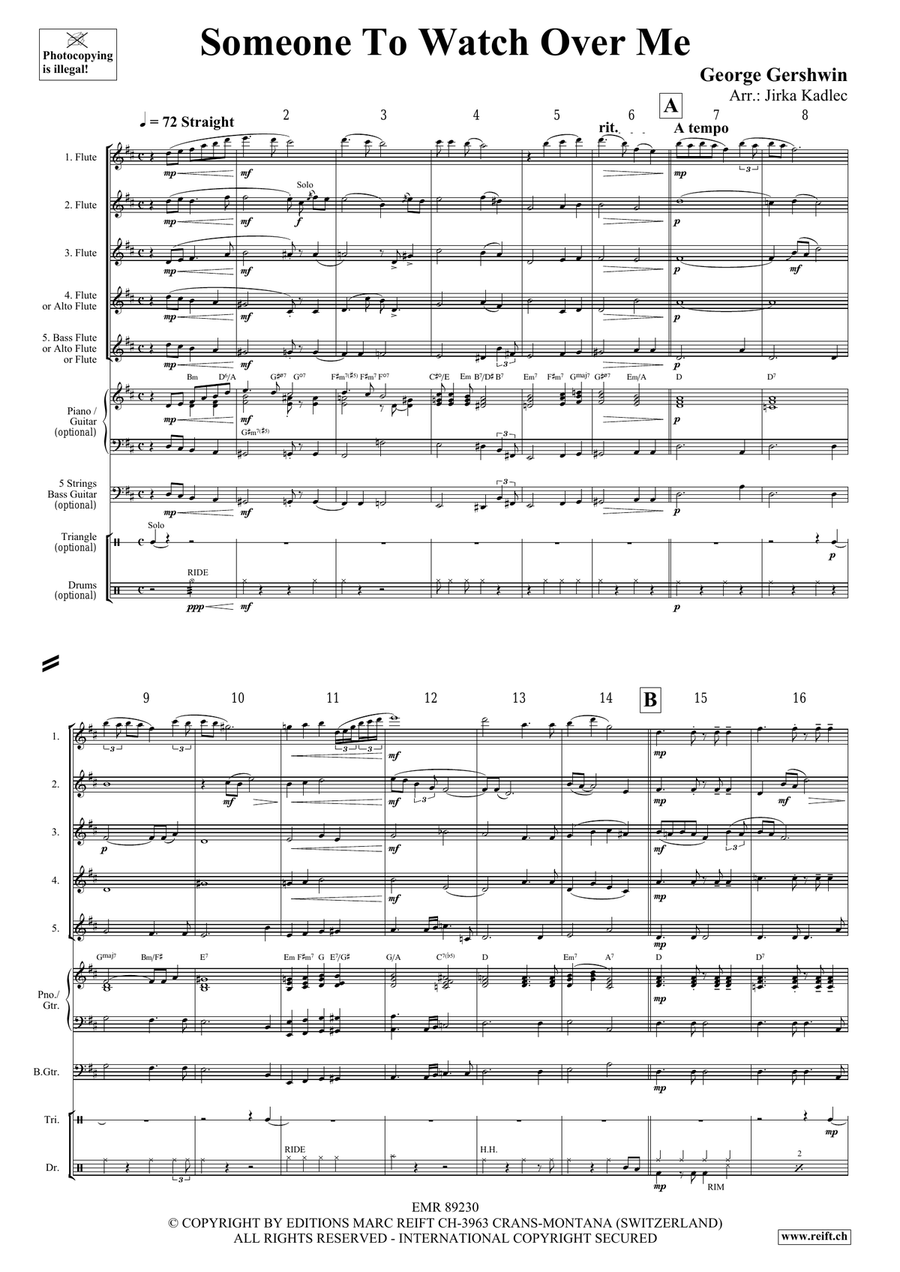 Someone To Watch Over Me Someone To Watch Over Me Flute scores gallery preview page 3