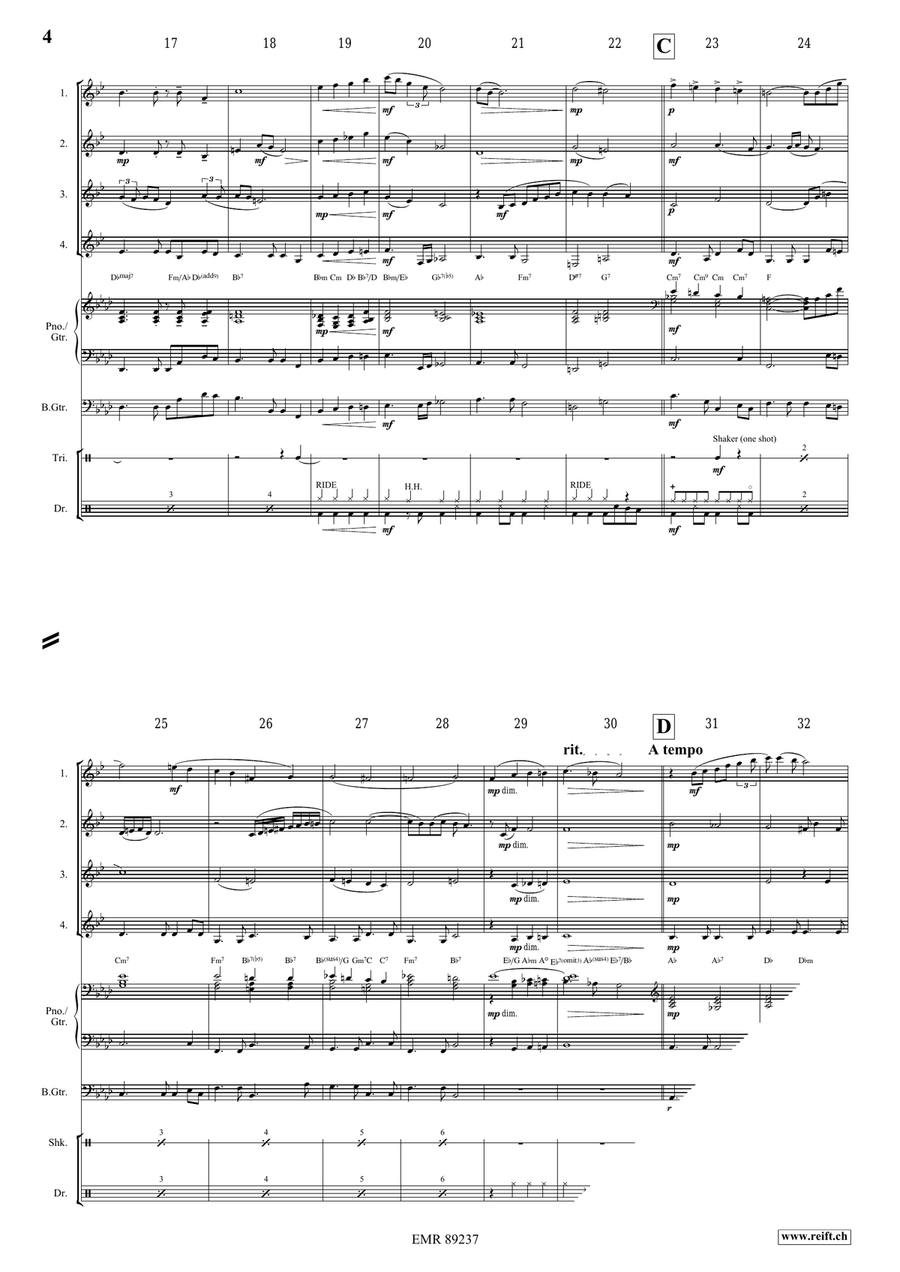 Someone To Watch Over Me Someone To Watch Over Me Clarinet Quartet scores gallery preview page 4