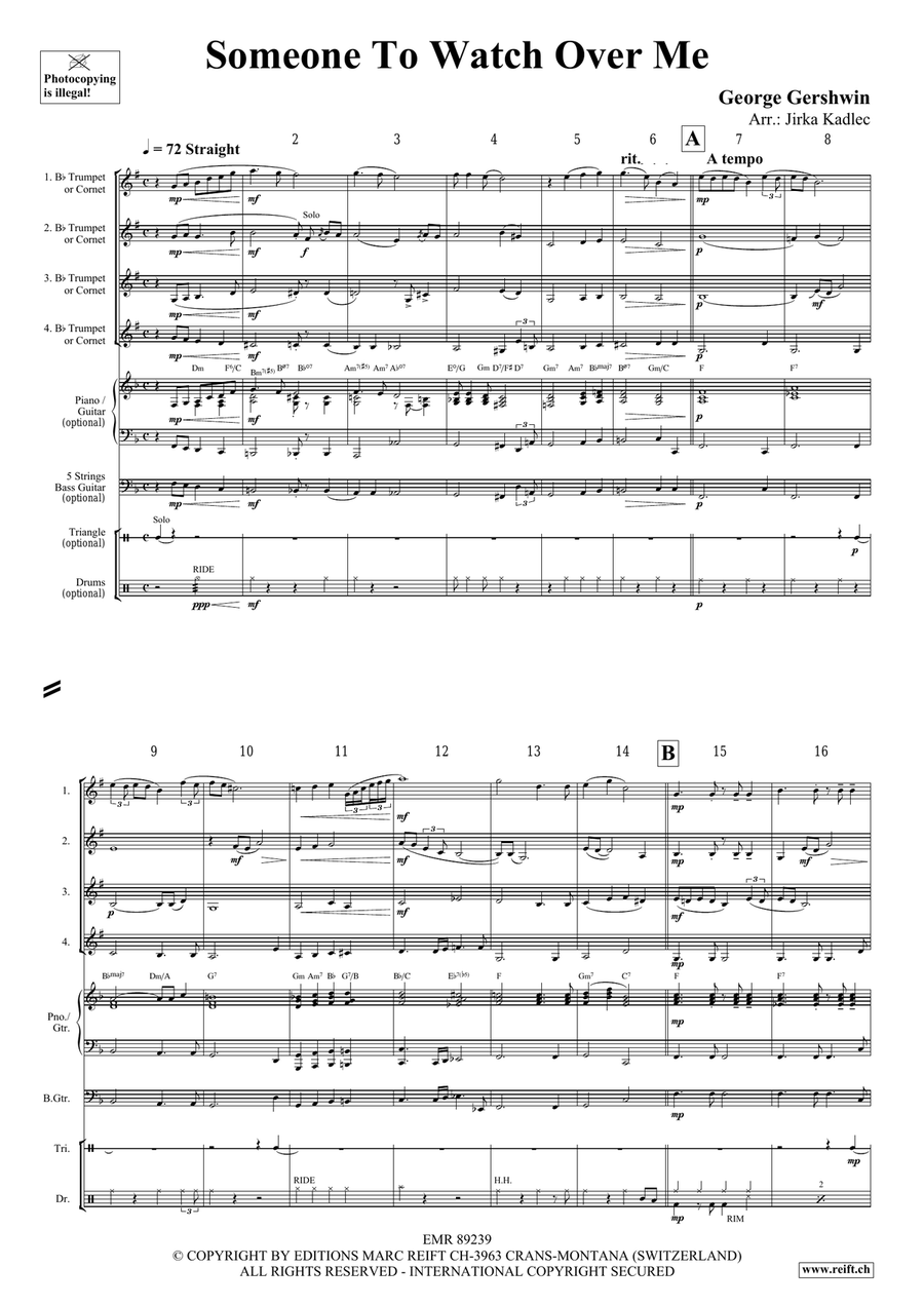 Someone To Watch Over Me Someone To Watch Over Me Cornet scores gallery preview page 3