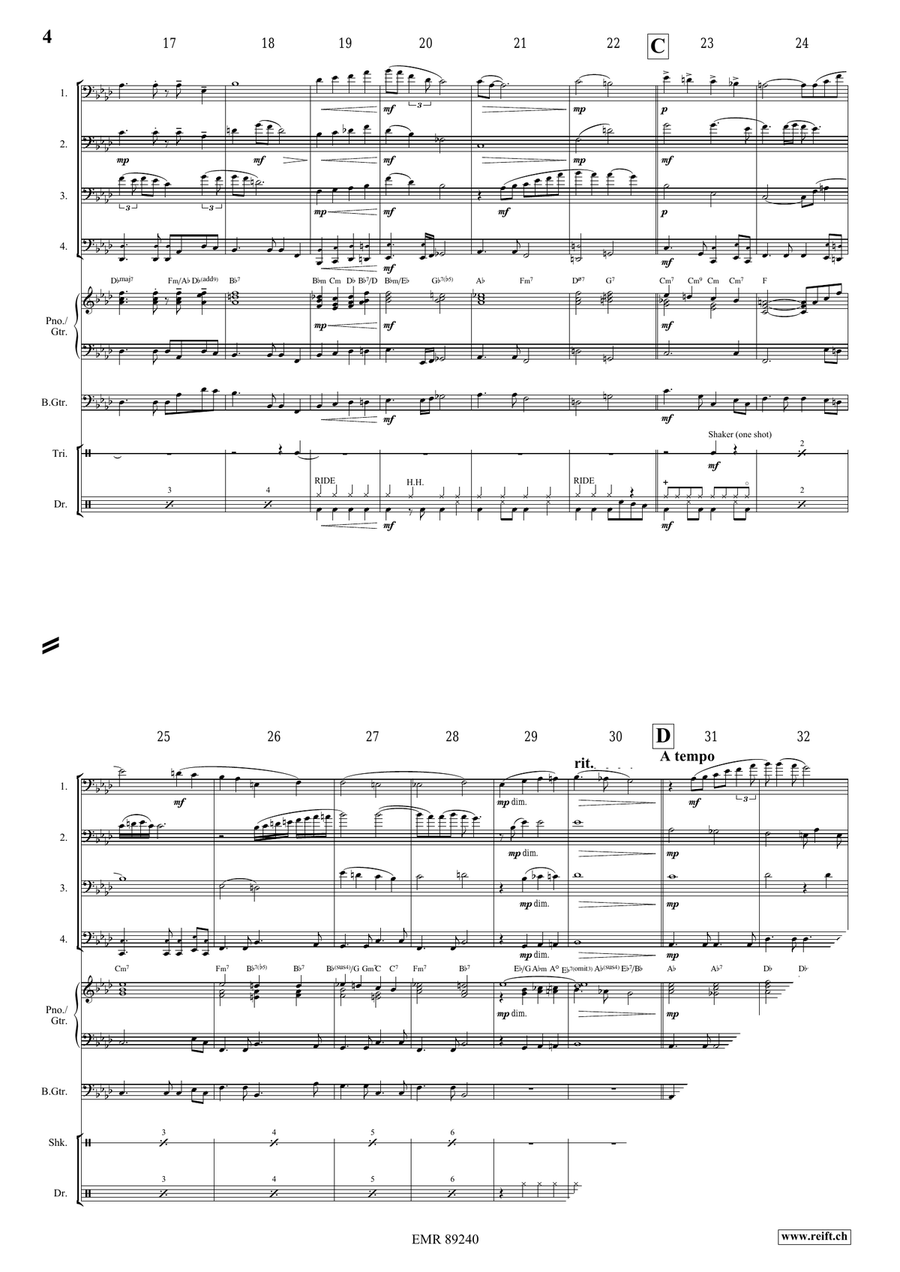 Someone To Watch Over Me Someone To Watch Over Me Trombone Quartet scores gallery preview page 4