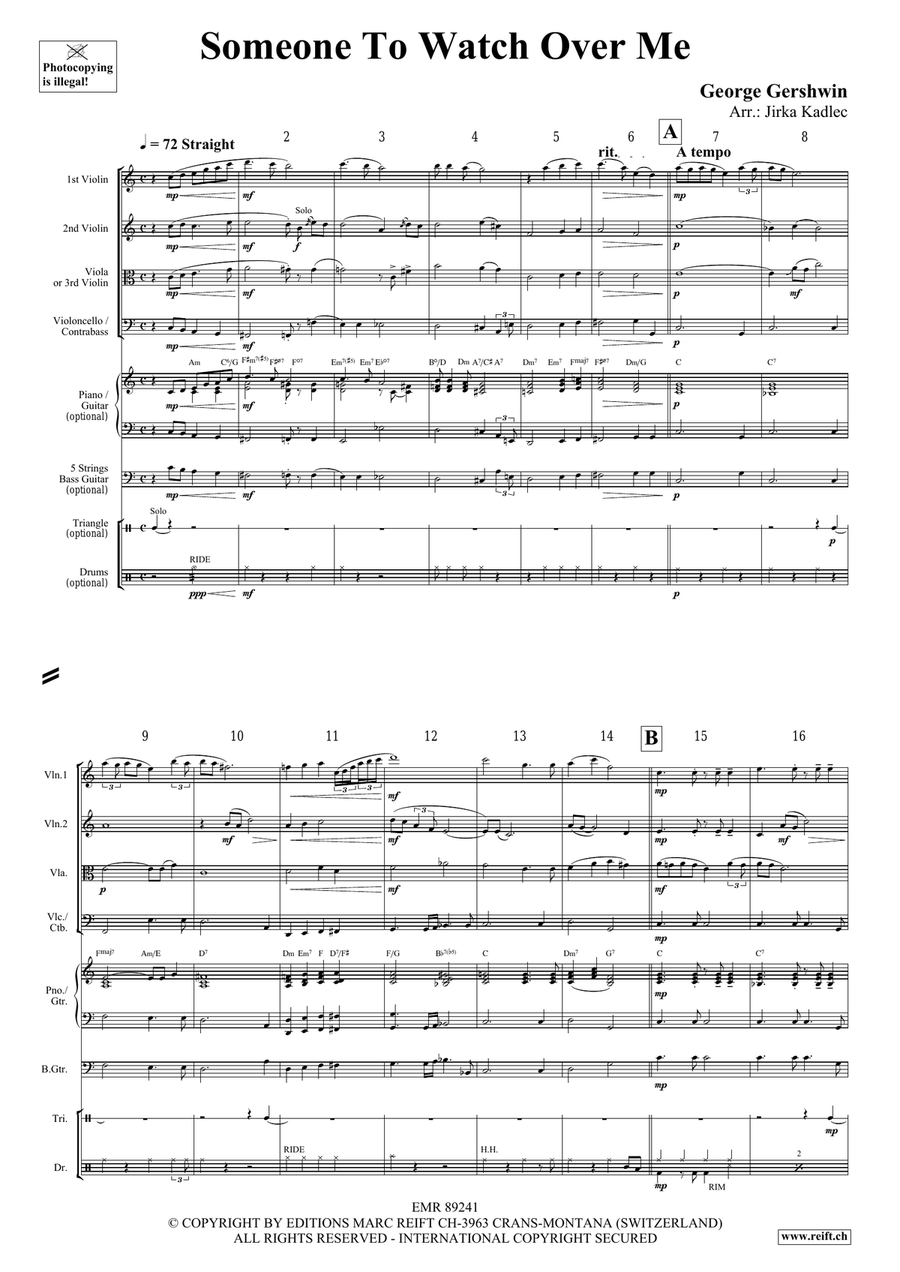 Someone To Watch Over Me Someone To Watch Over Me String Quartet scores gallery preview page 3