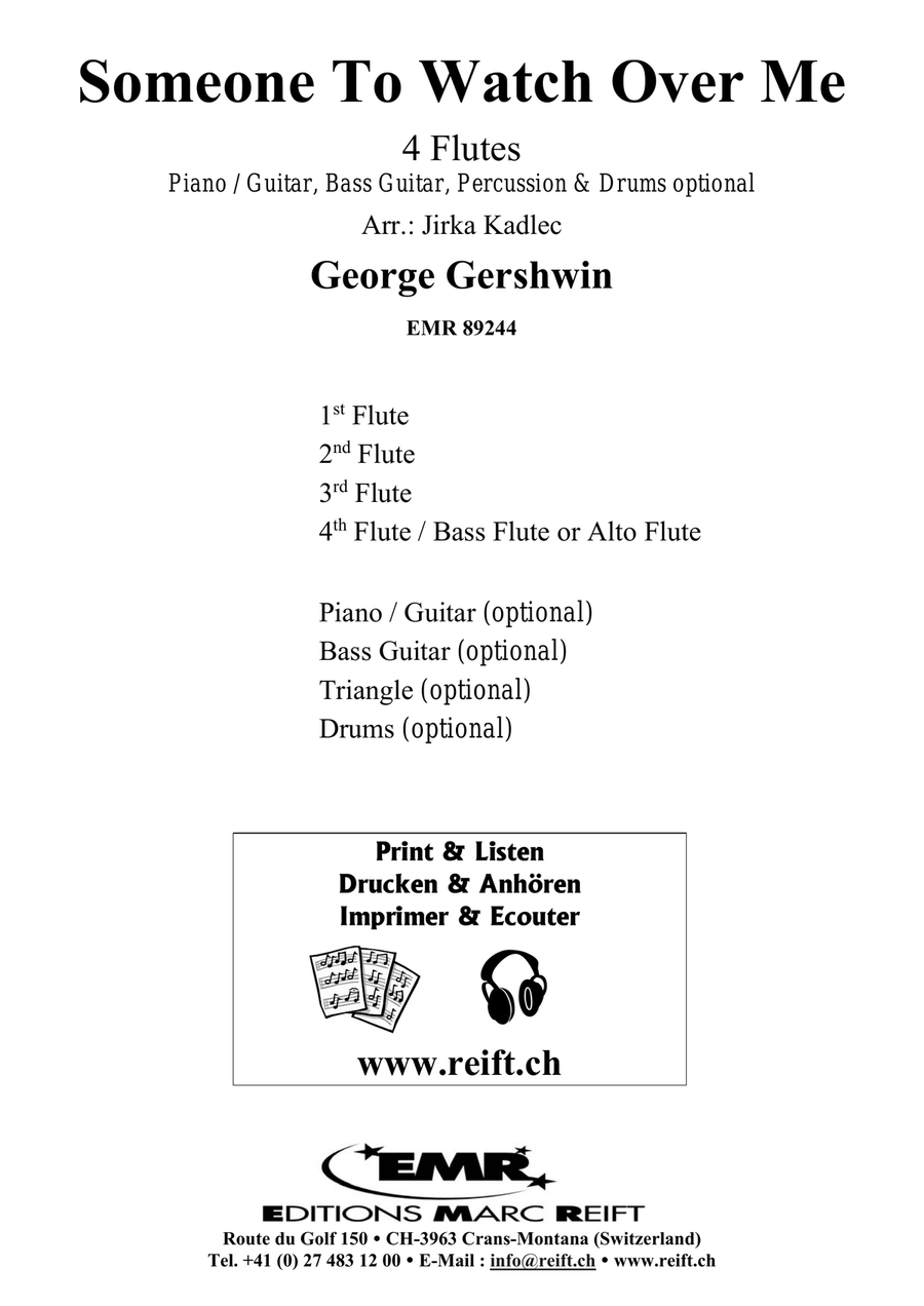Someone To Watch Over Me Someone To Watch Over Me Flute Quartet scores gallery preview page 2