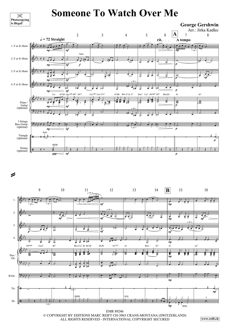 Someone To Watch Over Me Someone To Watch Over Me Horn scores gallery preview page 3