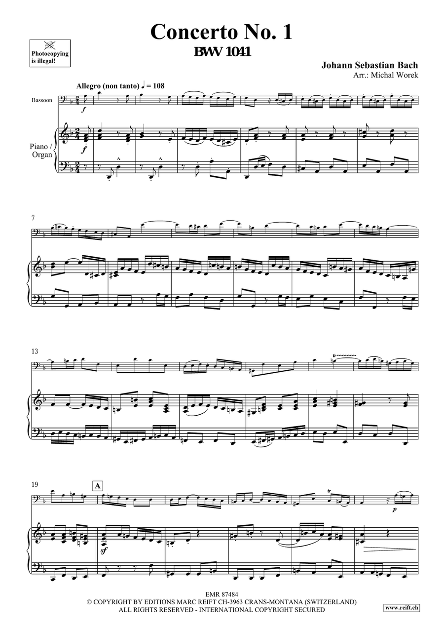 Concerto No. 1 Concerto No. 1 Bassoon Solo scores gallery preview page 4