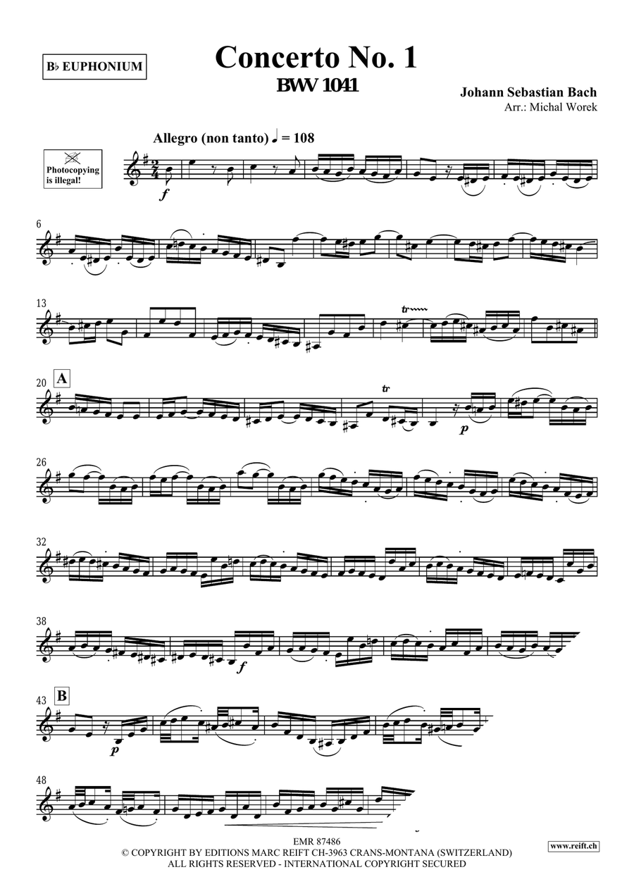 Concerto No. 1 Concerto No. 1 Euphonium scores gallery preview page 3