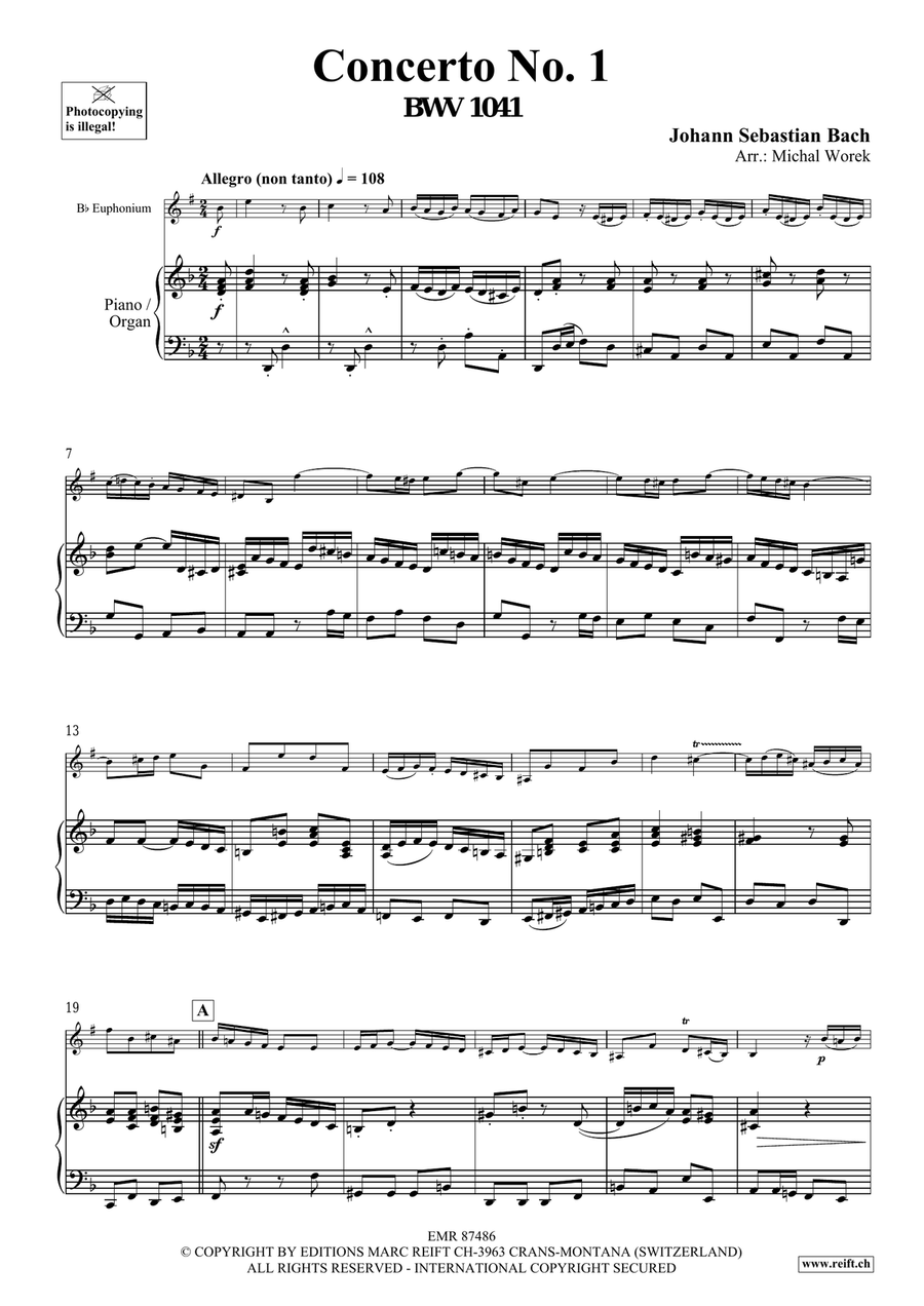 Concerto No. 1 Concerto No. 1 Euphonium scores gallery preview page 4
