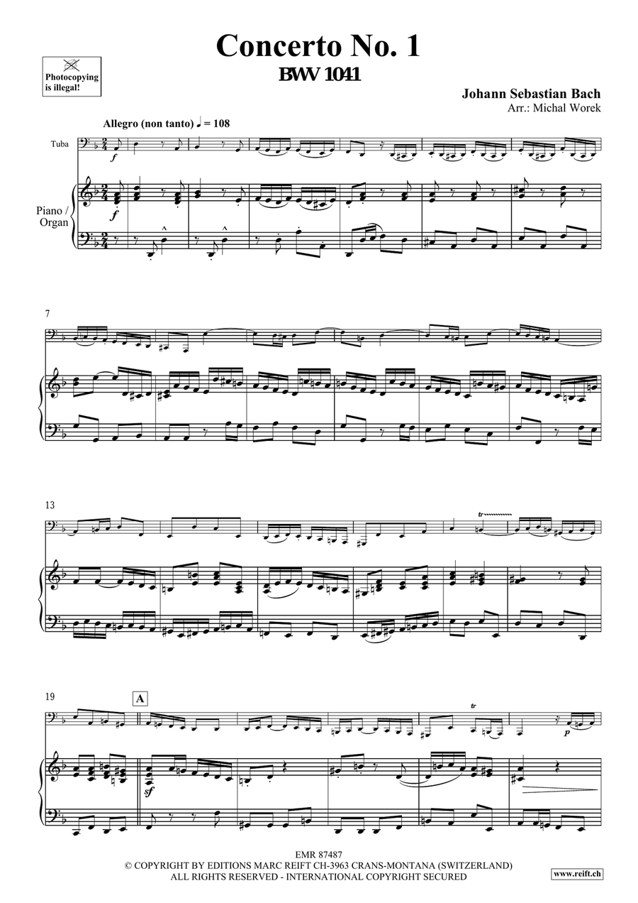 Concerto No. 1 Concerto No. 1 Tuba scores gallery preview page 4