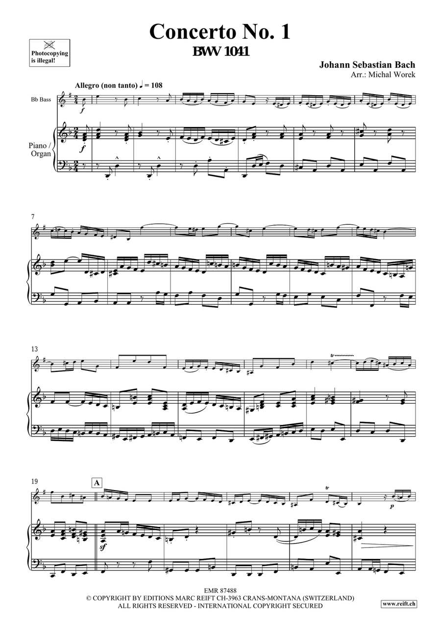 Concerto No. 1 Concerto No. 1 Organ scores gallery preview page 4