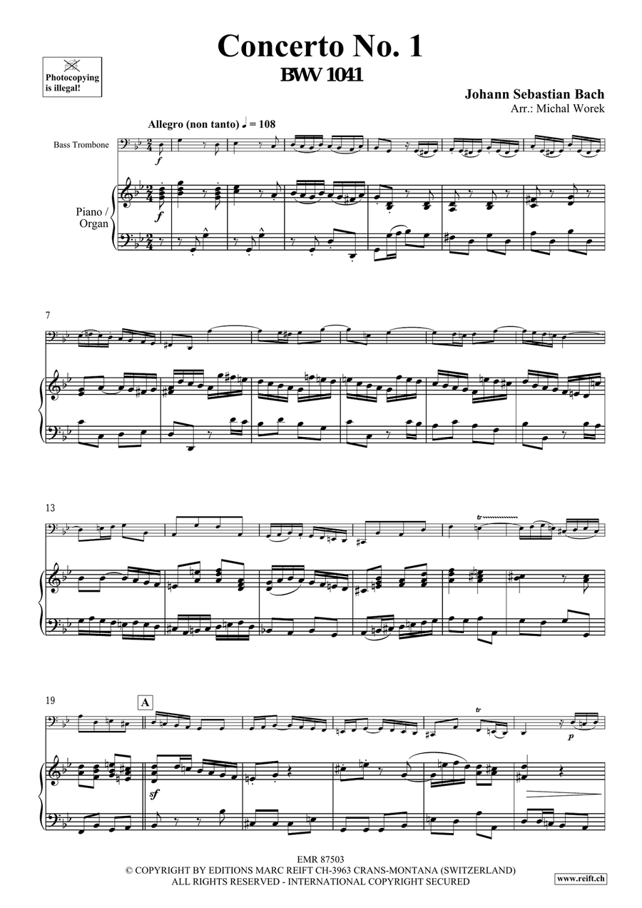 Concerto No. 1 Concerto No. 1 Trombone scores gallery preview page 4