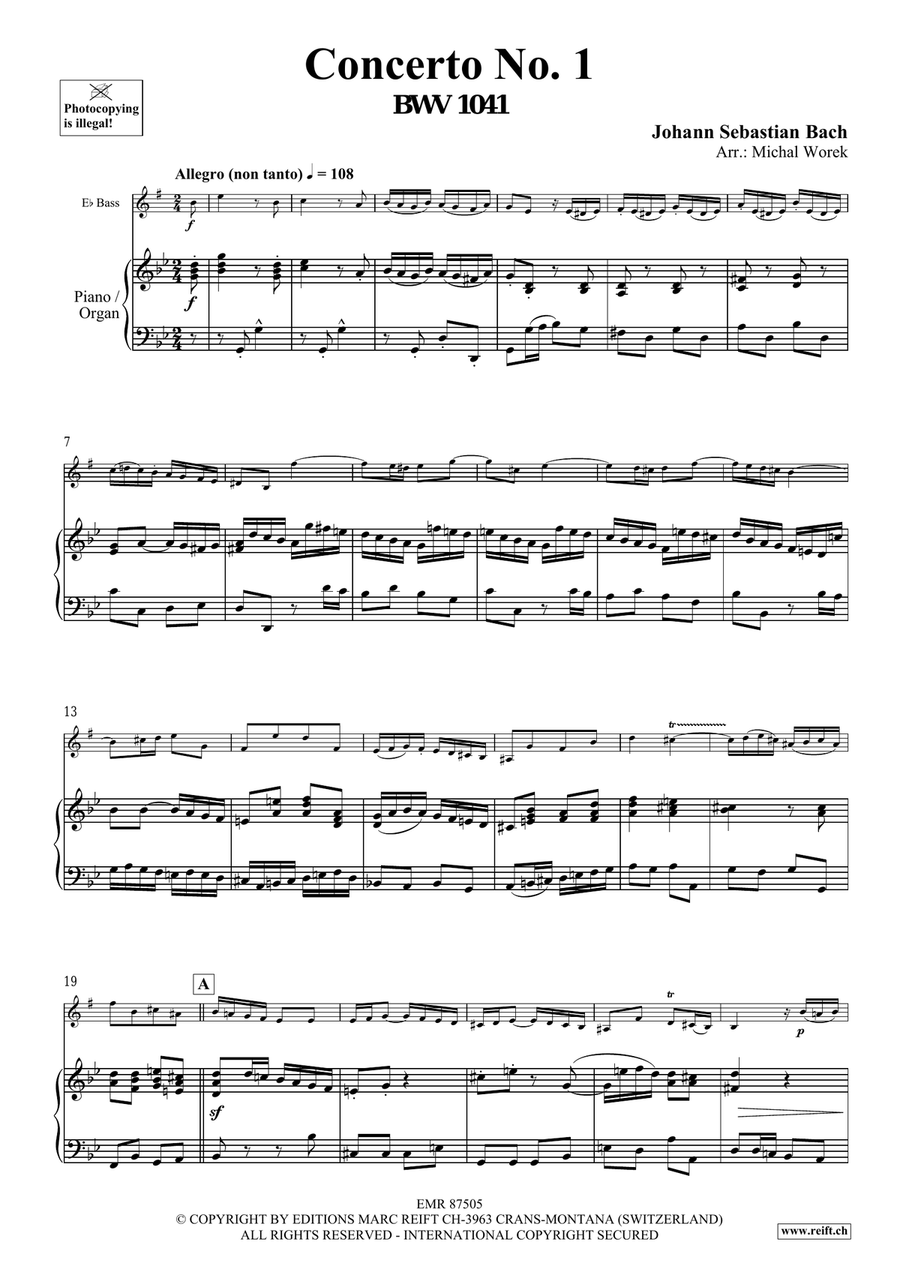 Concerto No. 1 Concerto No. 1 Organ scores gallery preview page 4