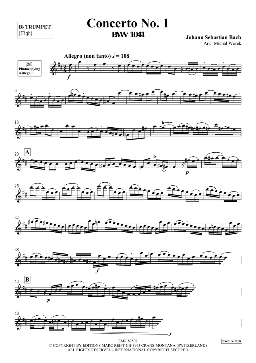 Concerto No. 1 Concerto No. 1 Cornet scores gallery preview page 3