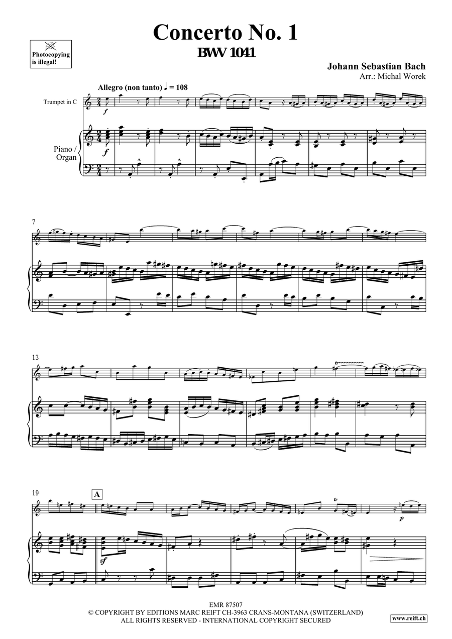 Concerto No. 1 Concerto No. 1 Cornet scores gallery preview page 4